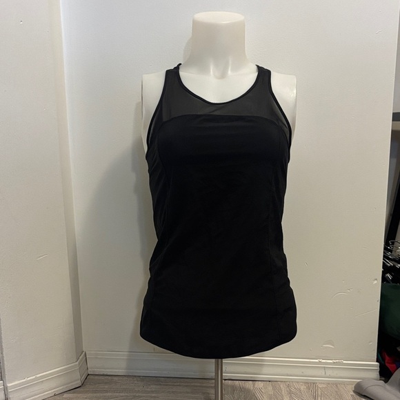 Chic Black Sleeveless Tank Top Lululemon Athletica - Picture 1 of 3
